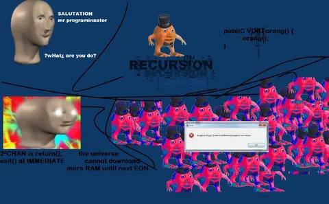Recursion Overloads the Universe