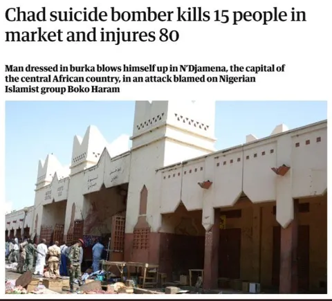 Chad Suicide Bomber Headline