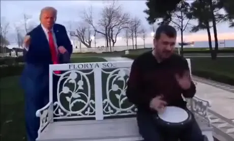 Trump Dances to the Polka Beat
