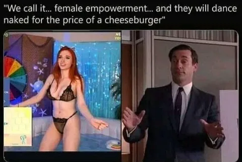 Female Empowerment Cheeseburger Reaction