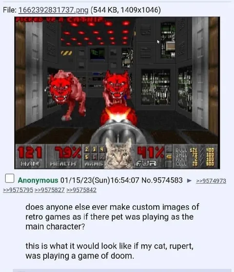 Cat Rupert Plays Doom