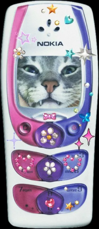 Кот в телефоне Nokia