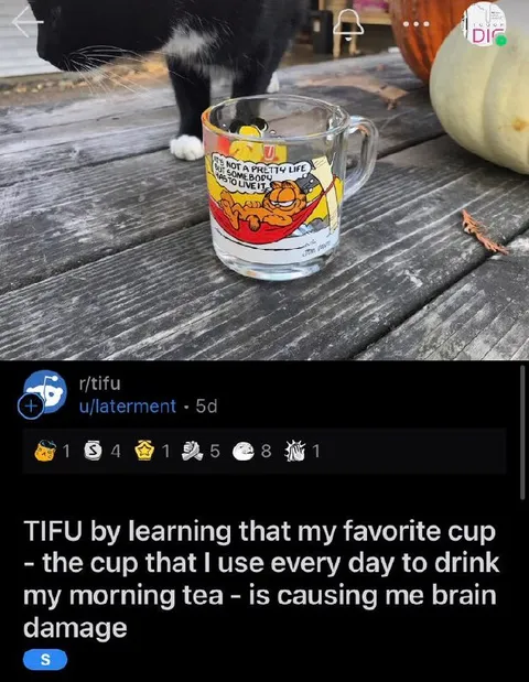 Favorite Cup Causes Brain Damage