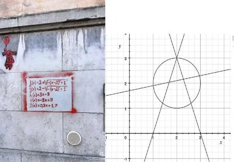 Графики на стене