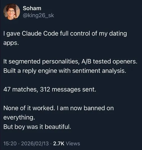 Claude Code Dating App Disaster