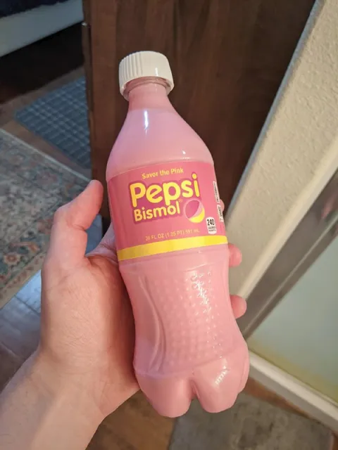 Pepsi Bismol Pink Soda
