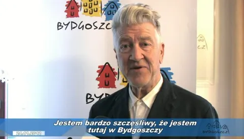 David Lynch szczęśliwy w Bydgoszczy