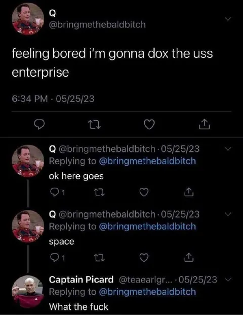 Q Doxes the USS Enterprise