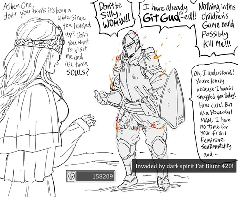 Ashen One Says Git Gud