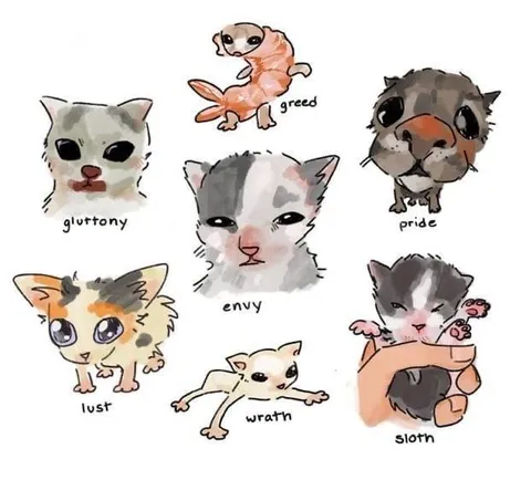 Seven Deadly Sins Cats