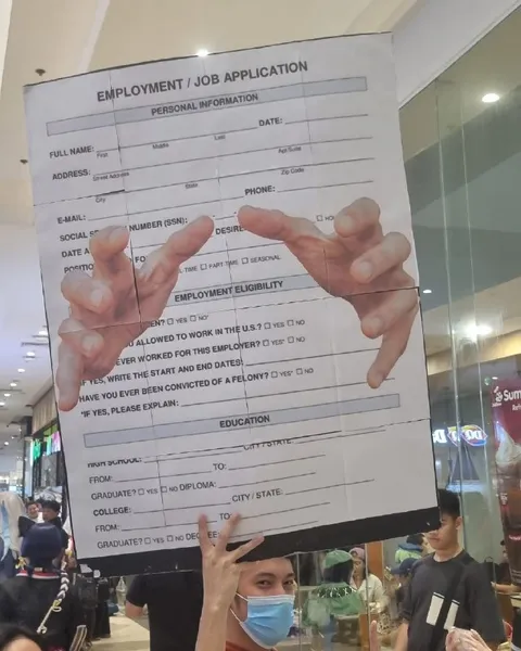 Giant Job Application Form