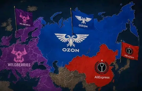 Online Marketplaces Divide the Map