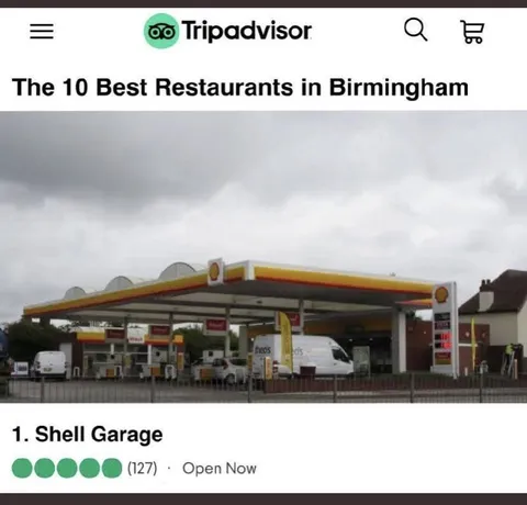 Best Restaurant Is a Shell Garage