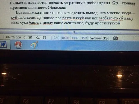Сочинение пошло нахуй