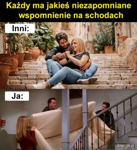 Niezapomniane wspomnienie na schodach