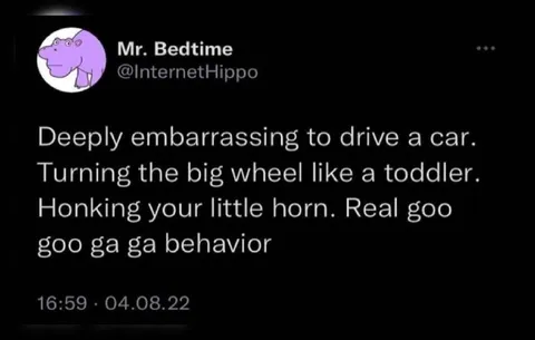 Driving Like a Toddler