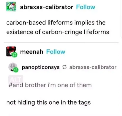 Carbon-Cringe Lifeforms