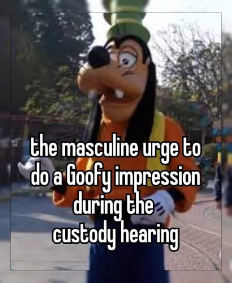 Goofy Impression at Custody Hearing