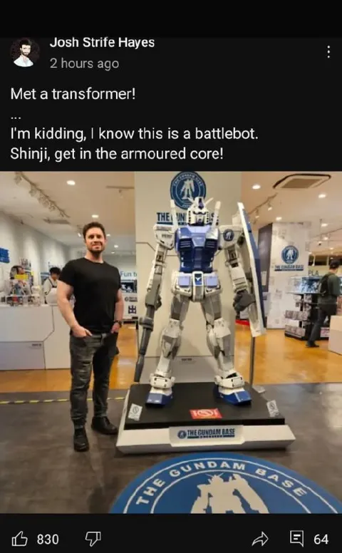Shinji Gets in the Gundam