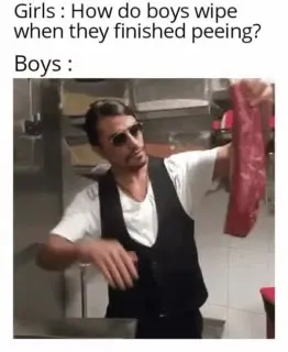 How Boys Wipe After Peeing