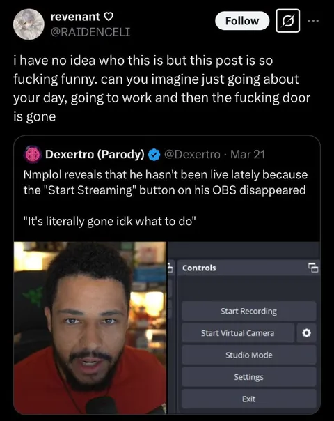 The Missing Start Streaming Button