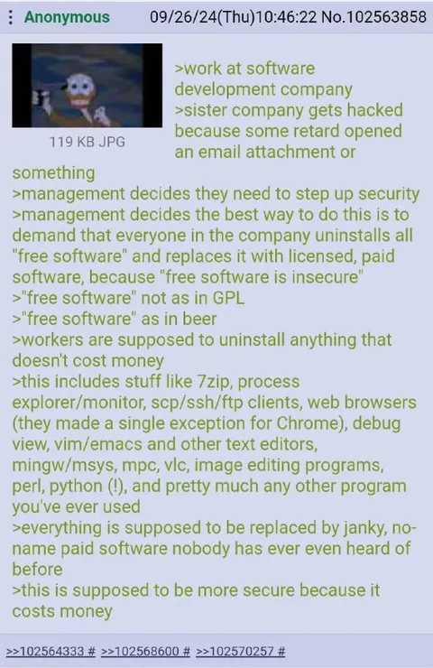 Free Software Security Purge