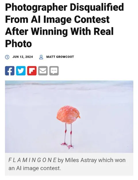 Photographer Disqualified After Winning