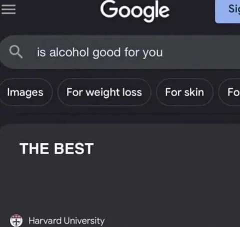 Harvard Says Alcohol Is Best