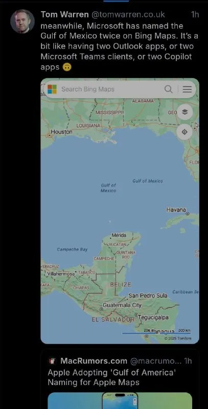 Microsoft Names Gulf of Mexico Twice