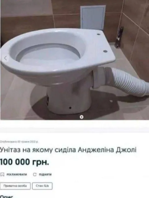 Унітаз Анджеліни Джолі