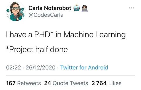 Machine Learning PhD Joke