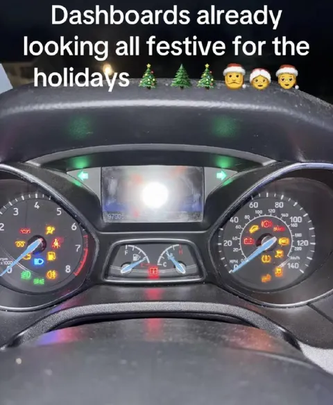 Festive Dashboard Warning Lights