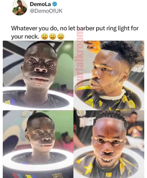 Ring Light Barber Disaster
