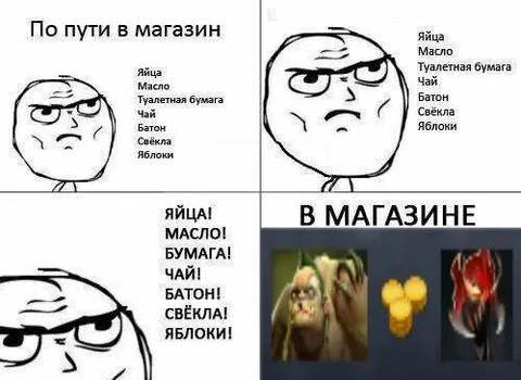 Список покупок в магазине