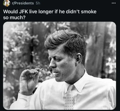 JFK Smoking Lifespan Question