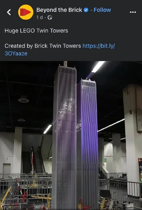 Huge LEGO Twin Towers