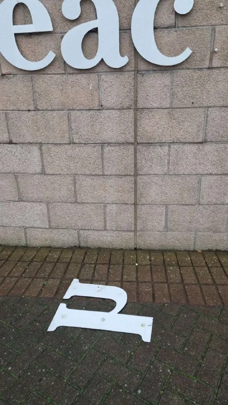 Fallen Letter From Sign