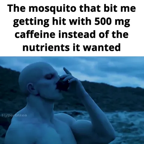 Mosquito Gets Caffeine Instead