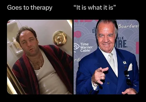 Goes to Therapy It Is What It Is