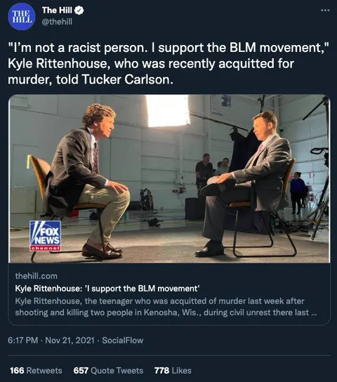 Kyle Rittenhouse Supports BLM