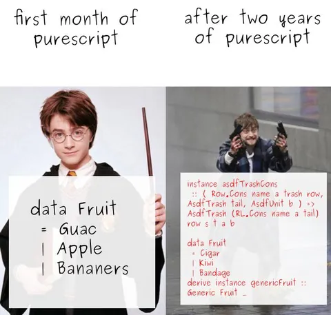 First Month vs Two Years of PureScript