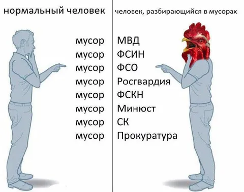 Человек, разбирающийся в мусорах