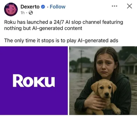 Roku AI Slop Channel