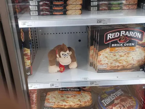 Donkey Kong in the Pizza Freezer