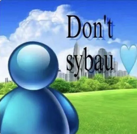 Don't SYBAU Blue Figure