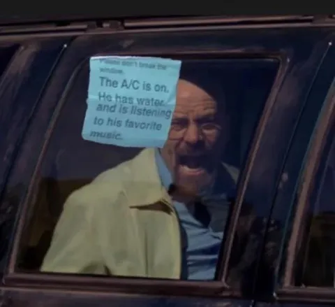 Walter White Enjoying the Ride