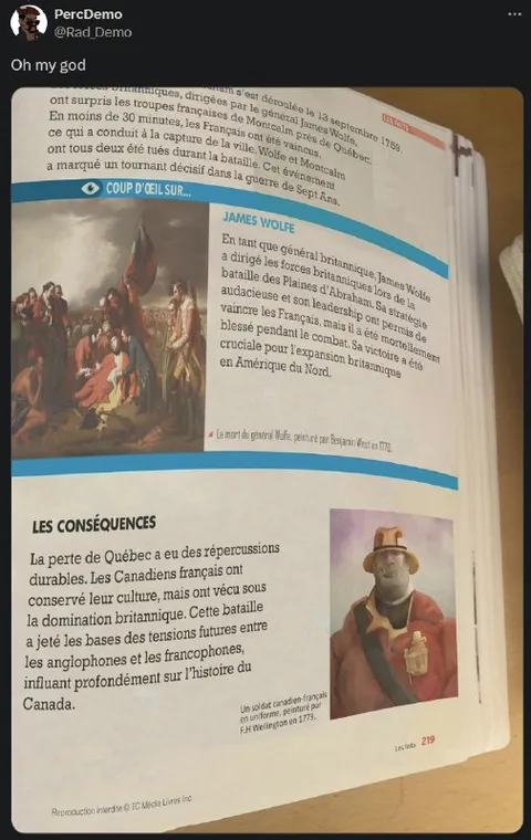 James Wolfe dans le manuel