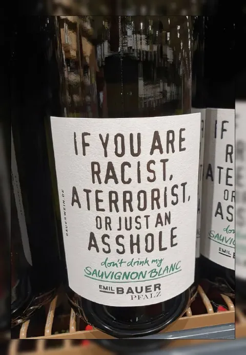 Racist Terrorist Asshole Wine
