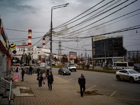 Мрачный городской день