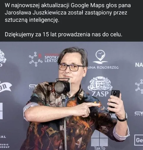 Pożegnanie głosu Google Maps